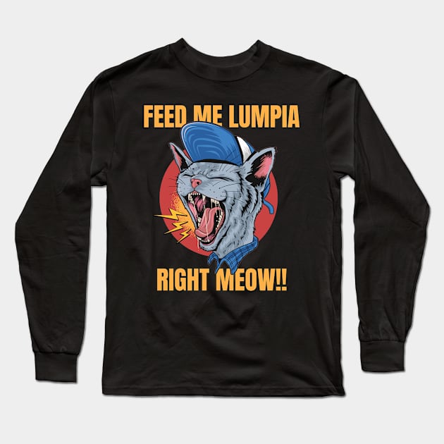 Funny Filipino Cat Long Sleeve T-Shirt by sqwear